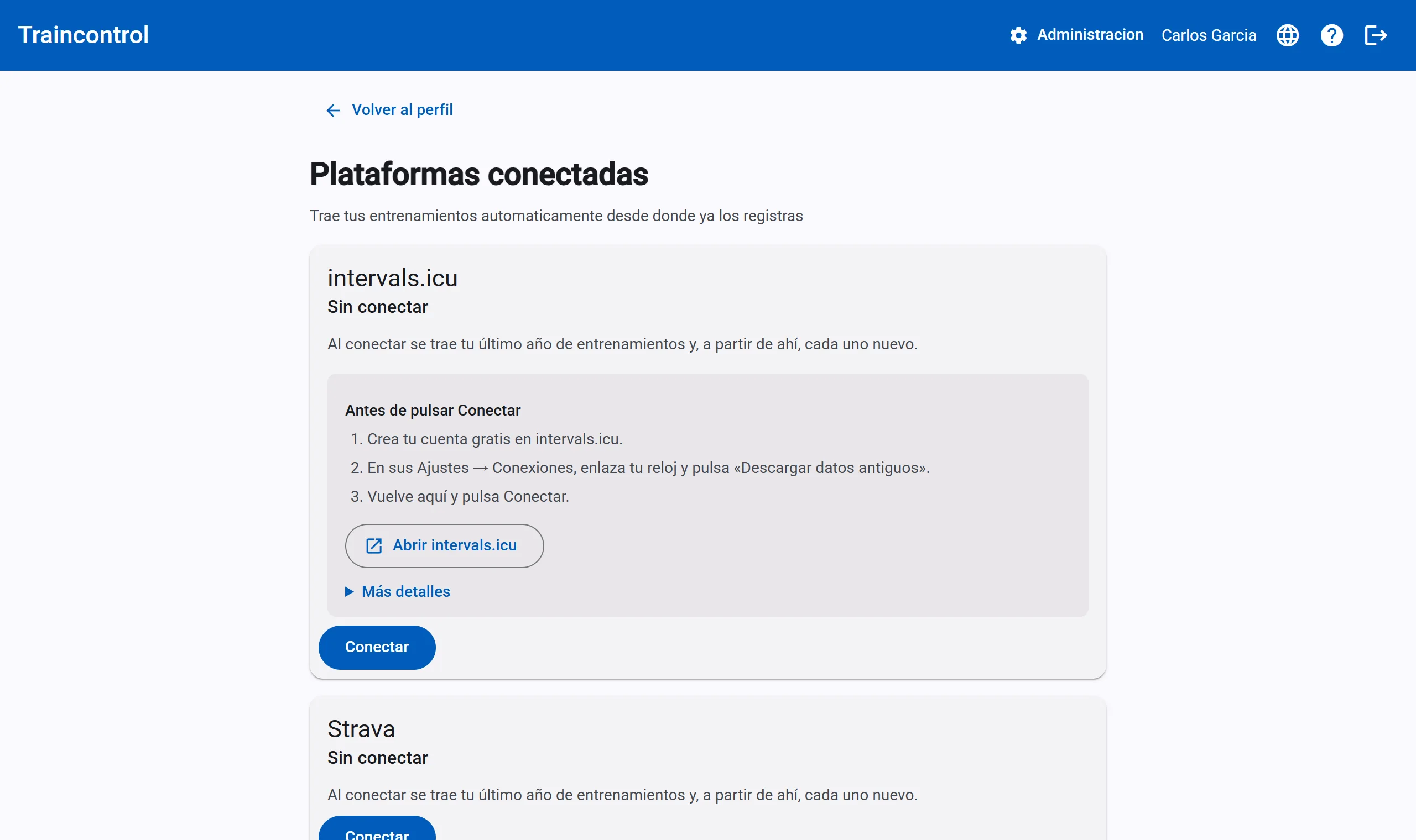 Que cada atleta conecte su reloj