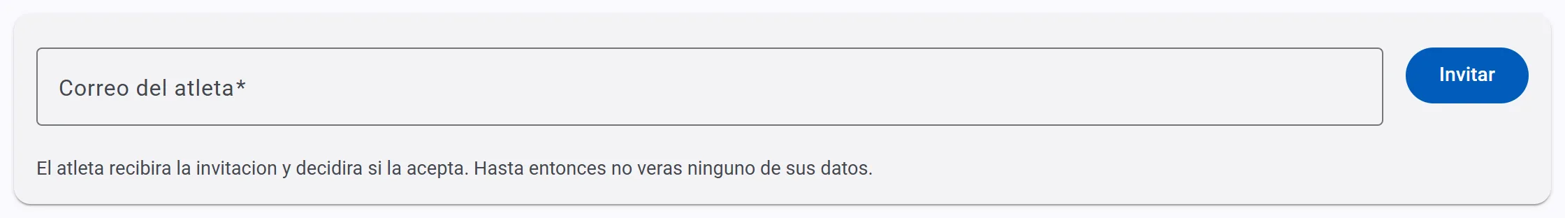 Invita a tus atletas